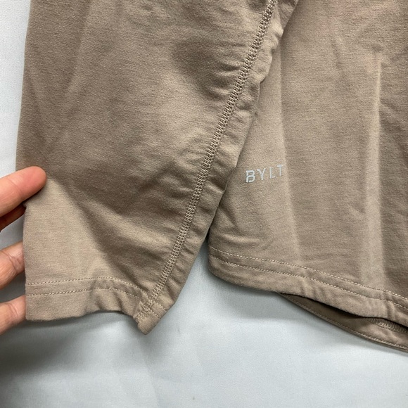 BYLT Premium  Basic Long Sleeve Tee Size Large BYLT Blend Classic Neutral Tan - Picture 4 of 7